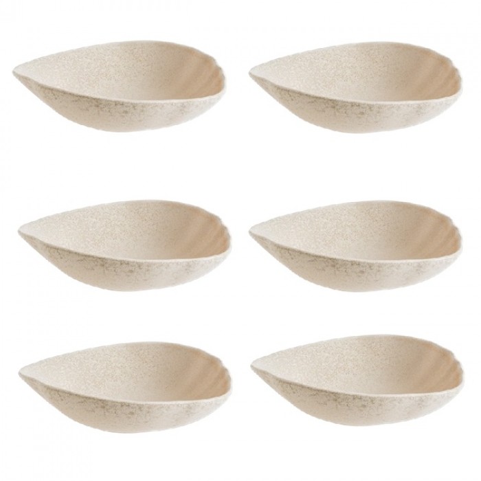 Set 6 boluri din portelan BONNA SAHARA TONE 14cm, 180ml(SHA TON 14KS)