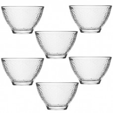 Set 6 boluri din sticla 75ml,7,1xh4,5ml