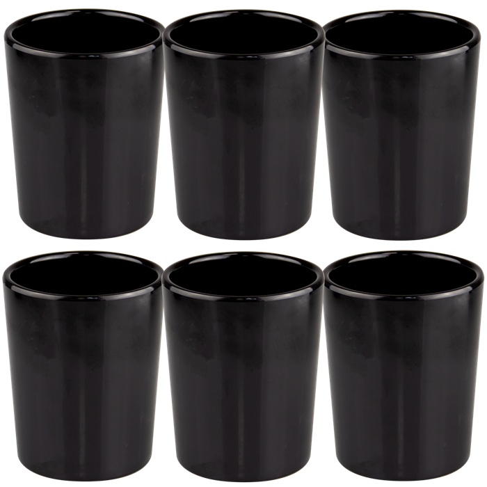 Set 6 boluri modulare din melamina Culinaro 10xh10cm ,590ml ,negru