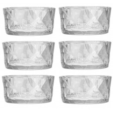 Set 6 boluri policarbonat RAKI Clear 160ml, D8,7xh4cm