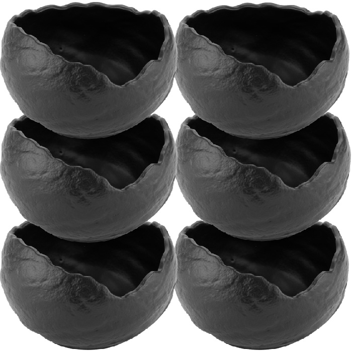 Set 6 boluri portelan CULINARO BLACK NEST 13xh8,5cm, 580ml