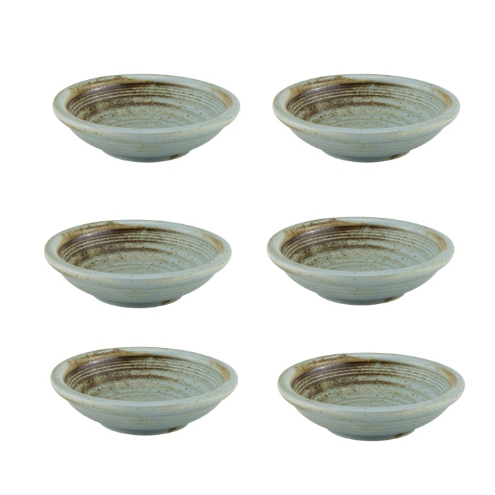 Set 6 boluri portelan CULINARO RIVER 9xh2,3cm