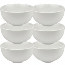Set 6 boluri portelan Culinaro White Moss 11xh5,5cm, 300ml