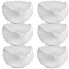 Set 6 boluri portelan CULINARO WHITE NEST 13xh8,5cm, 580ml