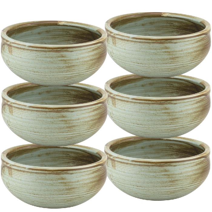 Set 6 boluri portelan RIVER 15xh6,5cm