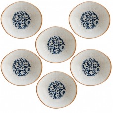 Set 6 boluri portelan soc BONNA VIENTO 8cm,60ml