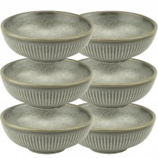 Set 6 boluri ramekin Culinaro Moss din portelan 8xh2,8cm, 60ml