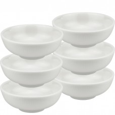 Set 6 boluri ramekin Culinaro White Moss din portelan 8xh2,8cm, 60ml