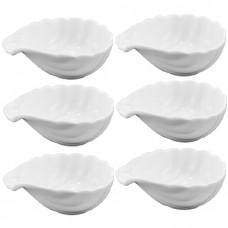 Set 6 boluri ramekin din portelan Sea Food Rapan 10cm