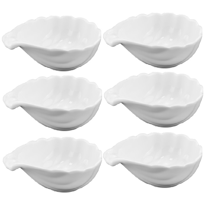 Set 6 boluri ramekin din portelan Sea Food Rapan 10cm Set 6 boluri ramekin din portelan Sea Food Rapan 10cm