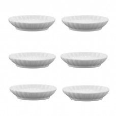 Set 6 boluri ramekin ovale din portelan Sea Food 10cm