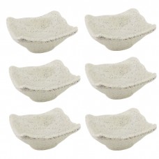 Set 6 boluri ramekin patrat White Granite 9x8,5xh3,9cm