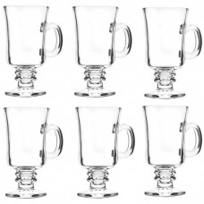 Set 6 cani din sticla bauturi calde Raki Venezia 227ml,7,5xh14,2cm