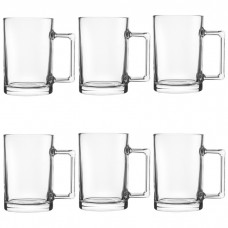 Set 6 cani din sticla  Raki 325ml,7,5xh11cm