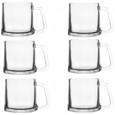 Set 6 cani din sticla  Raki 350ml,8xh9cm