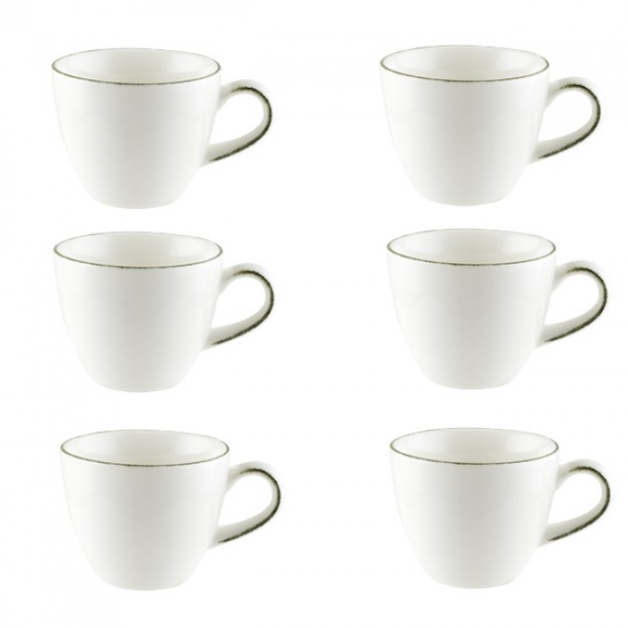 Set 6 cesti ceai,portelan BONNA IRIS 230ml,(E103 RIT 01CF)