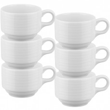 Set 6 cesti din portelan Culinaro Wave 200ml