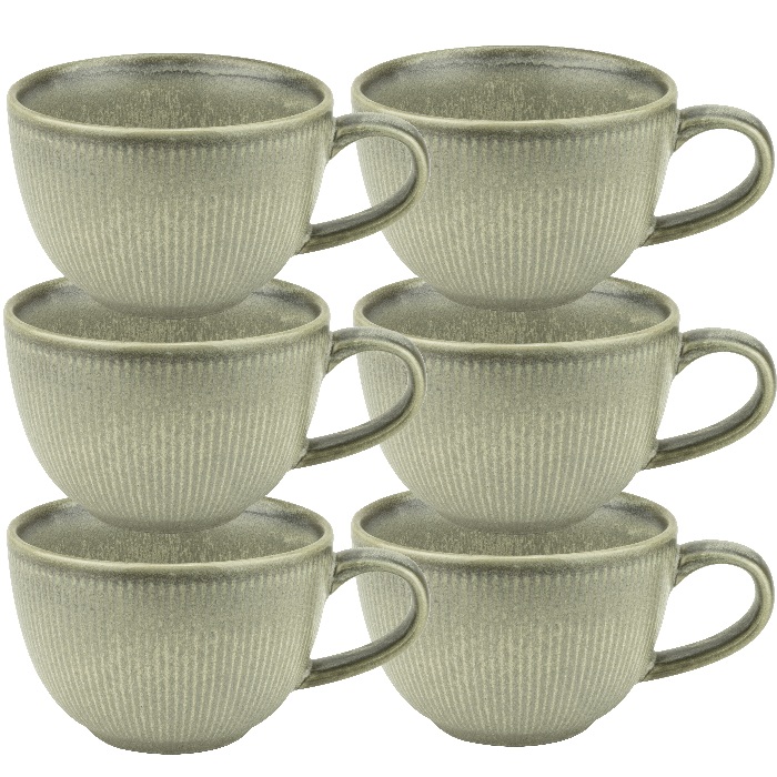 Set 6 cesti portelan Culinaro Moss 220ml