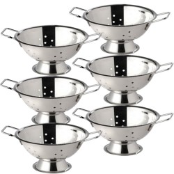 Set 6 cosuri strecuratoare inox RAKI 10x5cm servire cartofi prajiti...