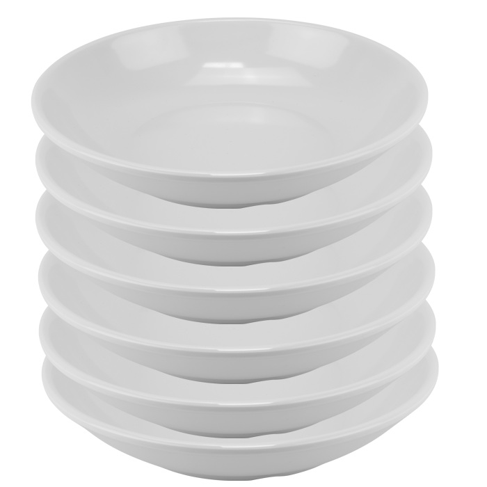 Set 6 farfurii adanca melamina Diamond 29xh3,8cm,400ml