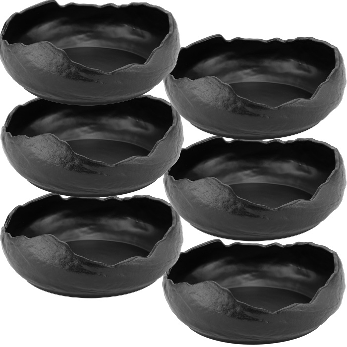 Set 6 farfurii adanci CULINARO BLACK NEST 20xh7,2cm, 800ml