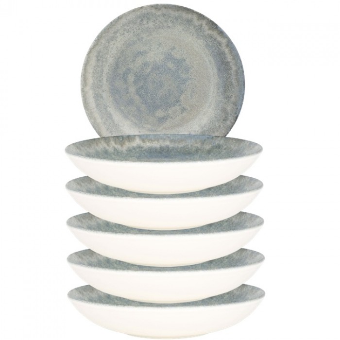 Set 6 farfurii adanci portelan BONNA OMNIA, D23cm,1000ml