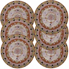 Set 6 farfurii  ceramica stil traditional 27cm,cu decor