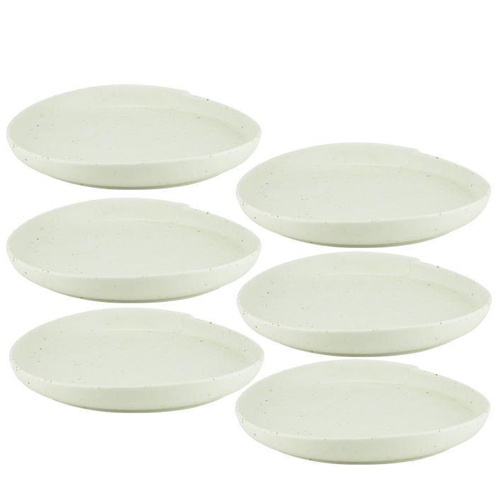 Set 6 farfurii cu margine din portelan Culinaro Hazel 23xh3,5cm