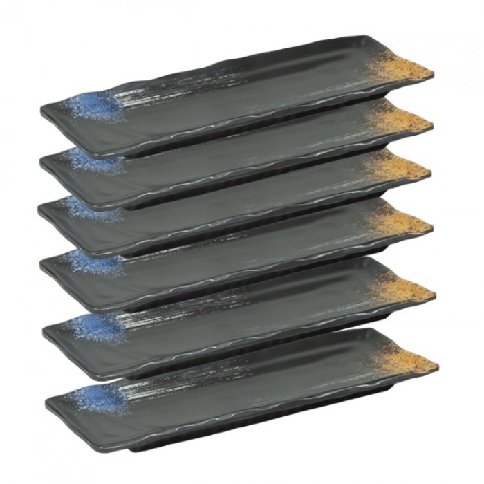 Set 6 farfurii din melamina Raki Okimi 27,5x9,5xh2cm