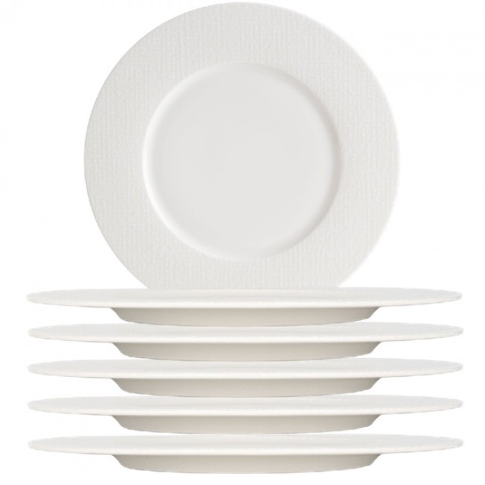 Set 6 farfurii din portelan BONNA PATCH 28cm(PAT NEA 28DZ)