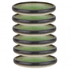 Set 6 farfurii gourmet din portelan Culinaro Gio Emerald 15cm