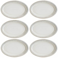 Set 6 farfurii ovale portelan BONNA GALATA 32cm(S-GAL ABS 32OV)