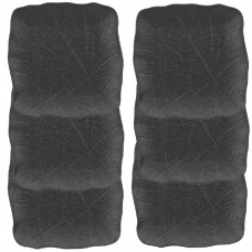 Set 6 farfurii patrate portelan Culinaro Willow Black 15x15cm