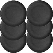 Set 6 farfurii portelan Culinaro Willow Black 21xh2,3cm