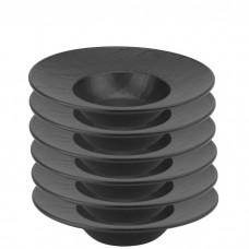 Set 6 farfurii portelan pentru paste Culinaro Meteor Black 28,8xh5,8cm, 400ml