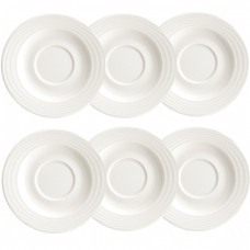 Set 6 farfurii suport 12cm BONNA LOOP pentru ceasca cafea 180ml