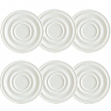 Set 6 farfurii suport 17cm BONNA KAFF pentru ceasca capucino 250ml