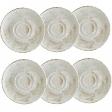Set 6 farfurii suport din portelan BONNA NACROUS MATT 19cm