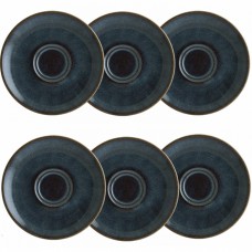 Set 6 farfurioare 16cm suport ceasca ceai Bonna Sphire Ocean portelan