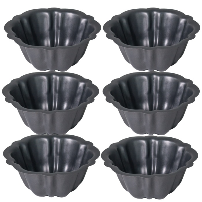 Set 6 forme metalice de copt briosa RAKI 12cm