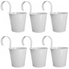 Set 6 galetuse metalic servire cartofi prajiti,snachks FERONYA galetusa cu toarta culoare alba 12cm