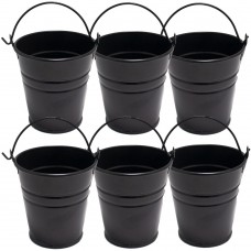 Set 6 galetuse servire cartofi prajiti,snachks FERONYA 10xh10cm culoare neagra