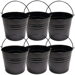 Set 6 galetuse servire cartofi prajiti,snachks FERONYA 16xh14cm culoare neagra...