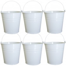 Set 6 galetuse servire cartofi prajiti,snachks FERONYA 9xh9cm culoare alba
