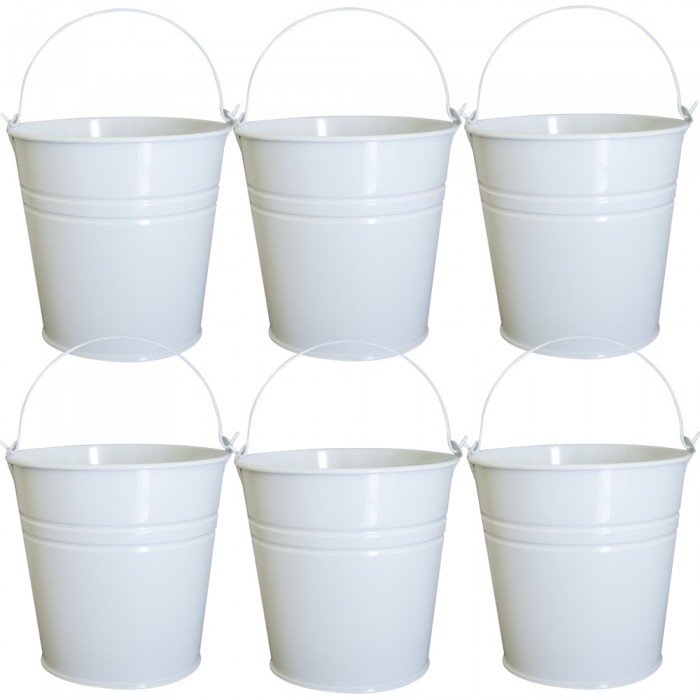 Set 6 galetuse servire cartofi prajiti,snachks FERONYA 9xh9cm culoare alba