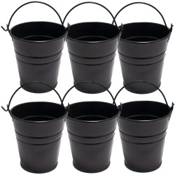 Set 6 galetuse servire cartofi prajiti,snacks FERONYA 9xh9cm culoare neagra...