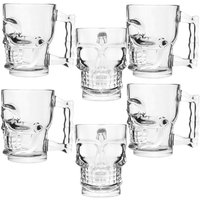 Set 6 halbe pentru bere TIKI 500ml,9,5xh12,6