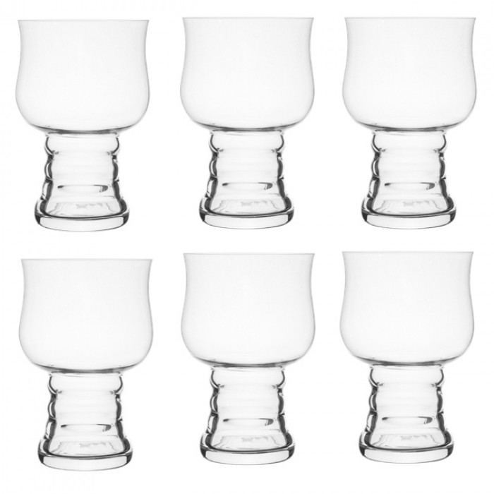 Set 6 pahare sticla bere Raki 500ml,8,9xh14cm