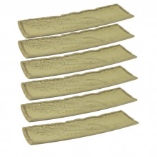 Set 6 platouri din ceramica dreptunghiular Culinaro Akira 31x11cm