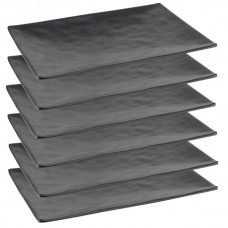 Set 6 platouri dreptunghiulare melamina SHIBUI 30x20,5x2,5cm